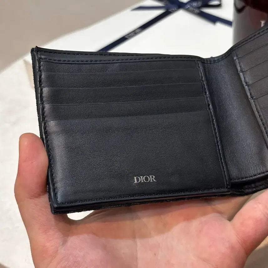 [BUNJANG] Dior Oblique Black Wallet / 디올 오블리크 반지갑 블랙