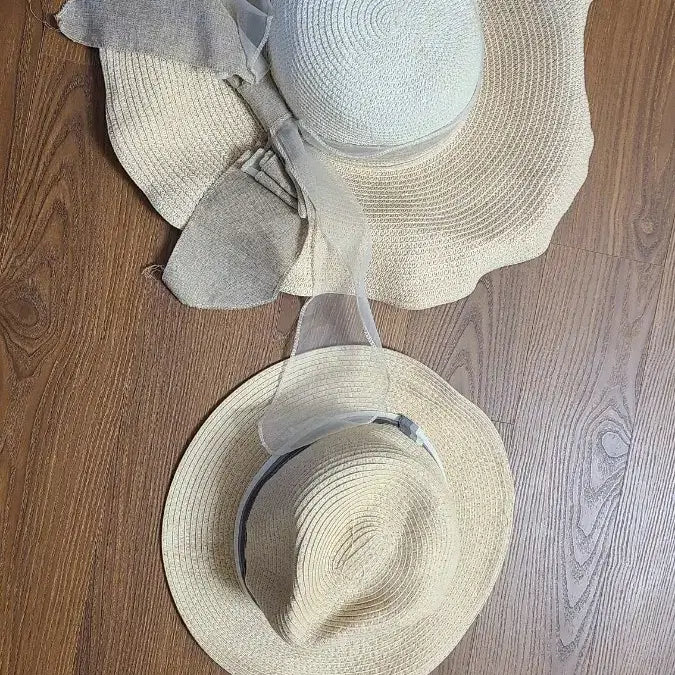 [BUNJANG] Unisex Straw Hat / 남녀 밀짚모자(챙모자,여름버킷햇)