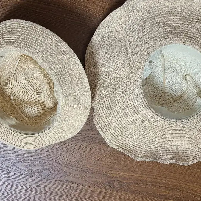 [BUNJANG] Unisex Straw Hat / 남녀 밀짚모자(챙모자,여름버킷햇)