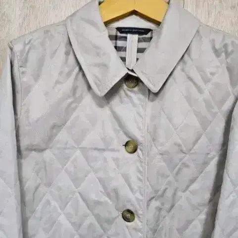 [BUNJANG] Burberry London Quilted Long Coat Ivory / 버버리 퀼팅 롱 버버리 런던 정품 퀼팅 롱 코트  아이보리