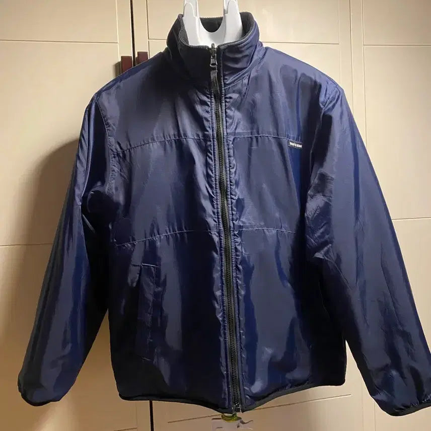 [BUNJANG] Brownbreath Reversible Black Fleece Zip-up Jacket / 브라운브레스  양면 블랙 플리스 집업자켓