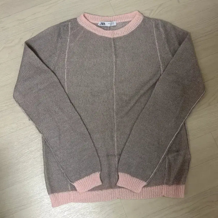 [BUNJANG] ZARA Color Block Knit Sweater / 자라 배색 니트
