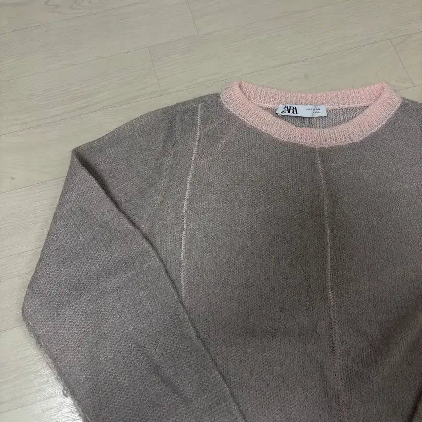[BUNJANG] ZARA Color Block Knit Sweater / 자라 배색 니트
