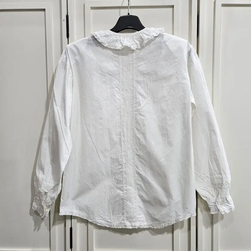 [SOLD OUT] Pink House(핑크하우스) 코튼 프릴 블라우스