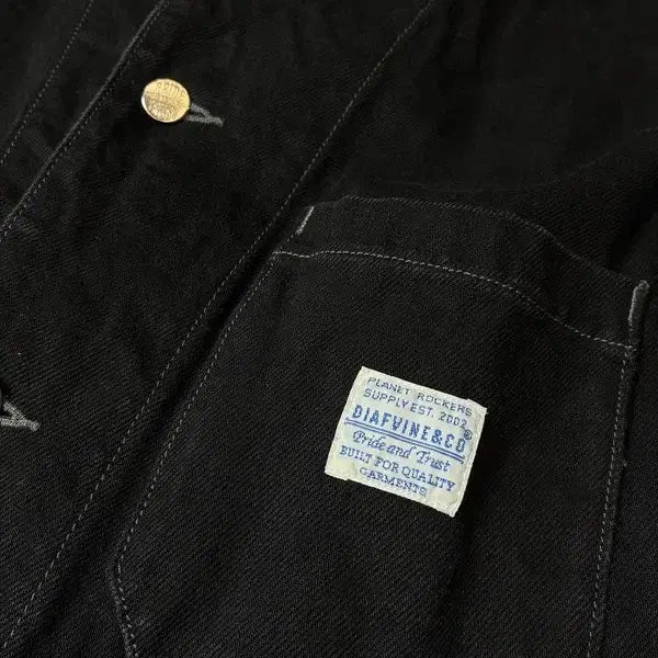 [BUNJANG] DIAPVINE Heavy Cotton Denim Single Coat / 디아프바인 헤비코튼 데님 싱글 코트 PN8078