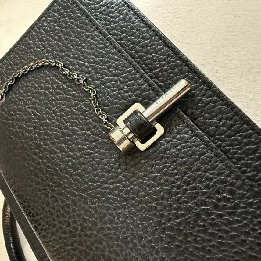 [BUNJANG] CARVEN Black Leather Tote/Shoulder Bag / CARVEN 까르뱅 블랙 레더 토트백 겸 숄더백