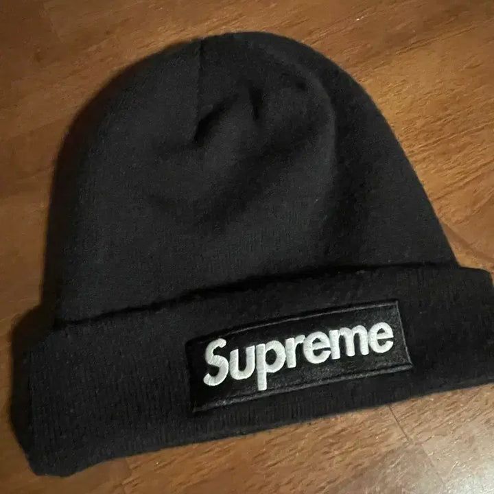 [BUNJANG] Supreme Box Logo Beanie Black / 슈프림 박스로고 뉴에라 비니 블랙
