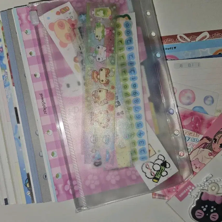 [BUNJANG] A6 Diary Inserts Bundle Set / A6 다이어리 속지 86장 일괄 소분 (어버블크러쉬, 1일1성장)