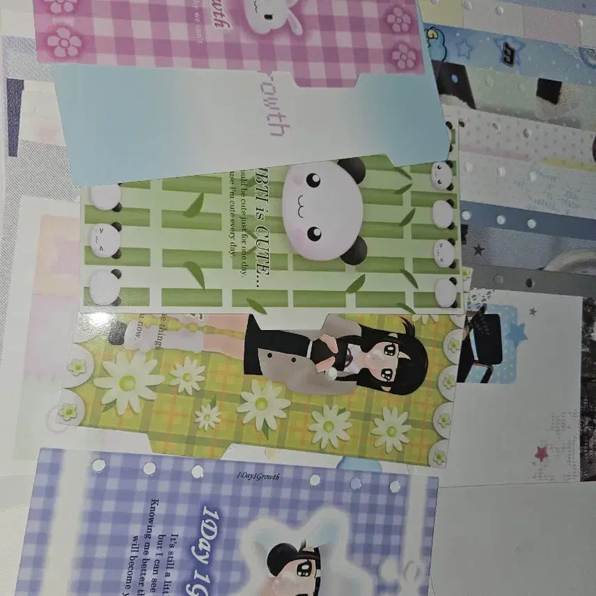 [BUNJANG] A6 Diary Inserts Bundle Set / A6 다이어리 속지 86장 일괄 소분 (어버블크러쉬, 1일1성장)