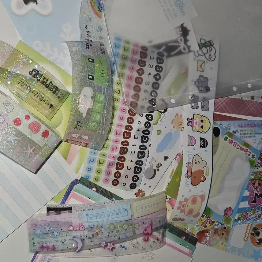 [BUNJANG] A6 Diary Inserts Bundle Set / A6 다이어리 속지 86장 일괄 소분 (어버블크러쉬, 1일1성장)