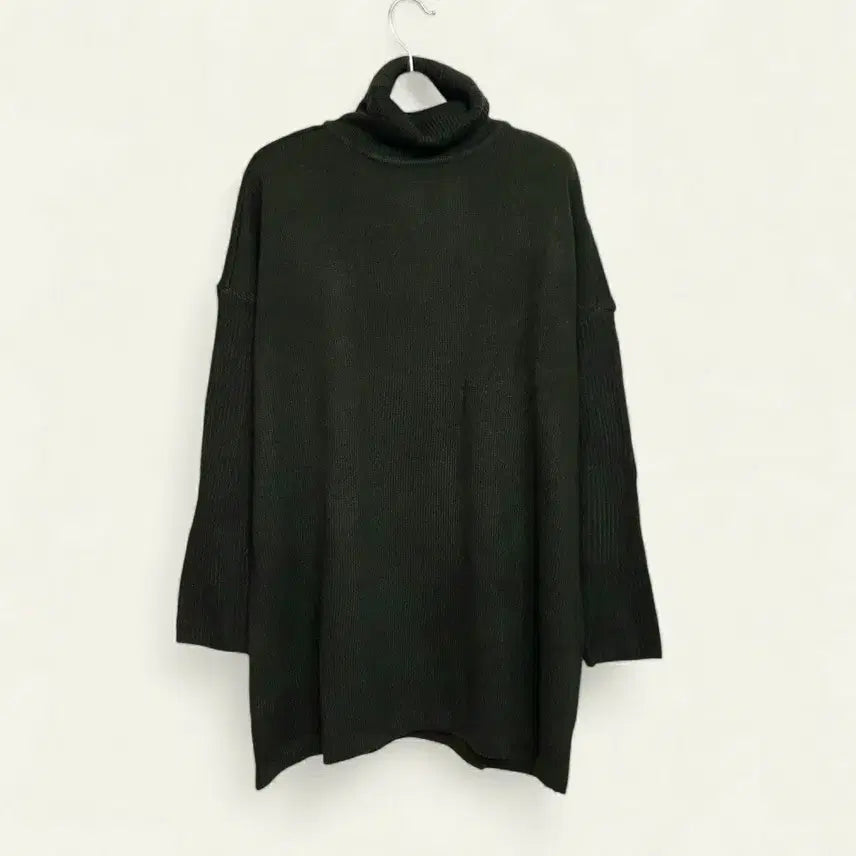 [BUNJANG] Olive Green Turtleneck Knit Sweater / 새상품 여성 니트 55 66 77  터들넥 니트 목폴라 여자 니트 새제품