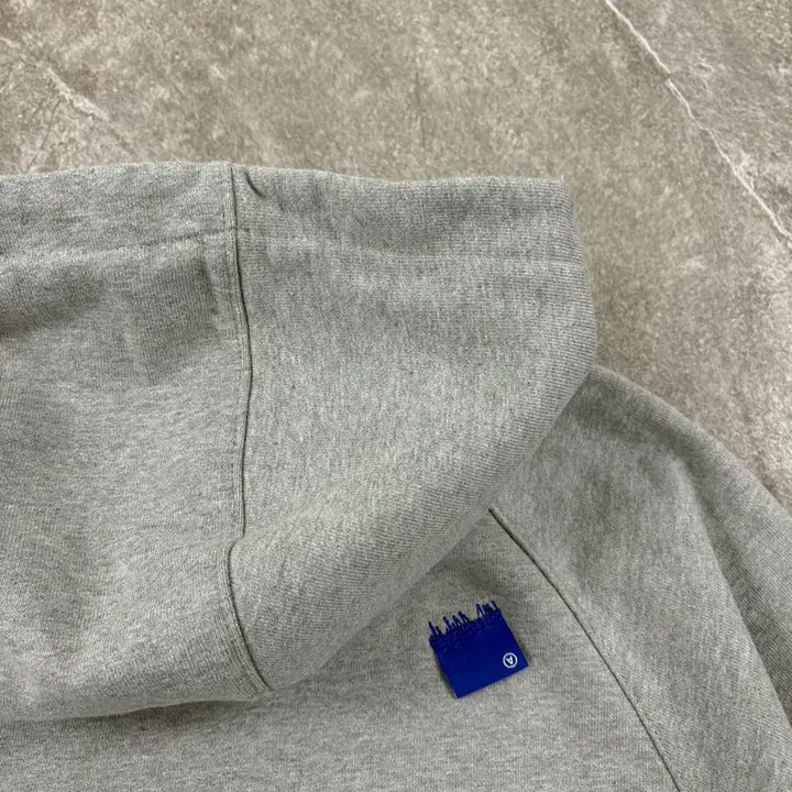 [BUNJANG] Ader Error Og Tab Logo Hoodie Gray / 아더에러 Og Tab 로고 후드티 그레이