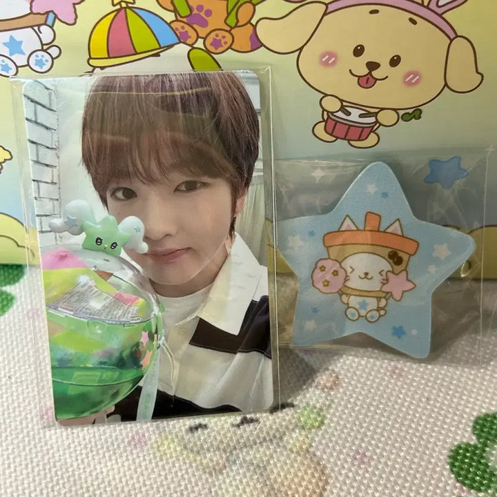 [BUNJANG] NCT WISH Ever Wish WIZ U Popcorn Container Bundle Set Sakuya Photocard and Screen Cleaner / 엔시티위시 에버위시 위츄 팝콘통 컨테이너 원가이하 사쿠야 포카 버블냥