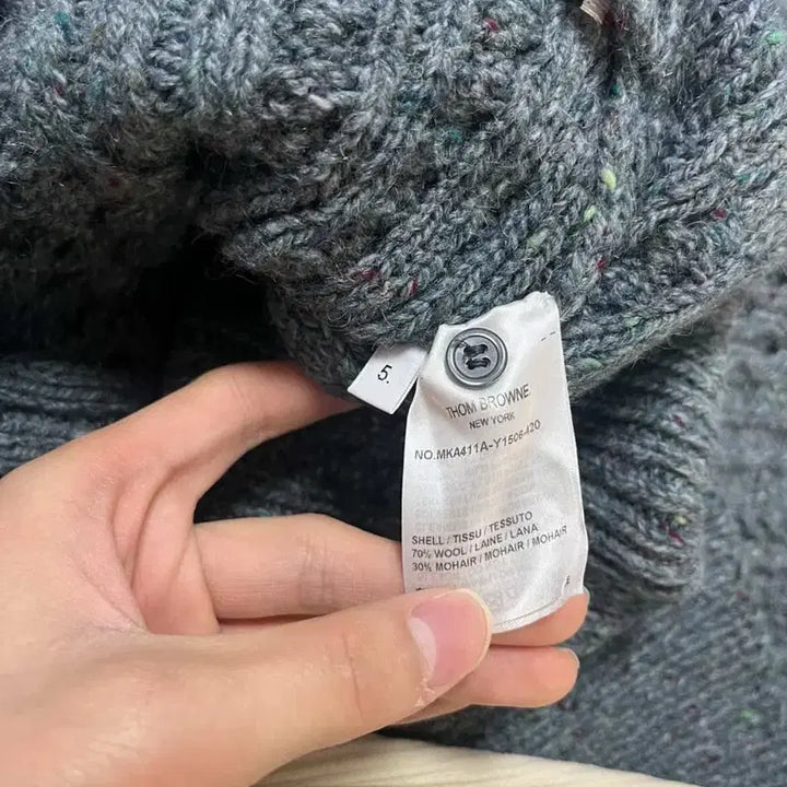 [BUNJANG] Thom Browne Aran Cable Knit Sweater / 톰브라운 아란 케이블 니트