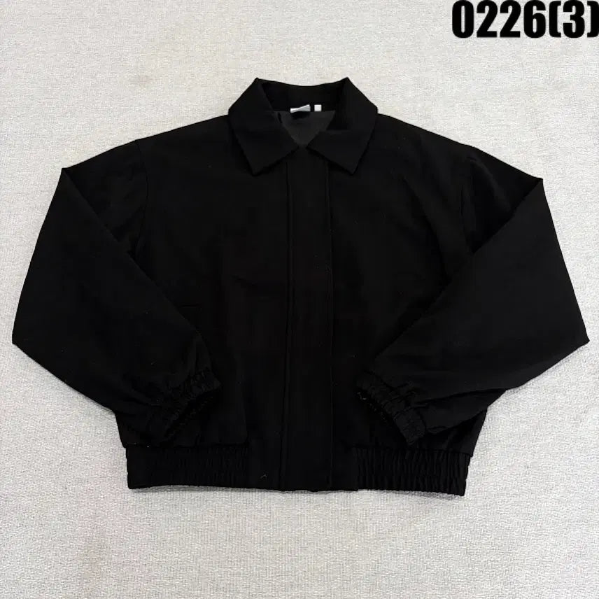 [BUNJANG] Elle Black Short Jacket / M 엘르 블랙 숏 자켓 0226(3)