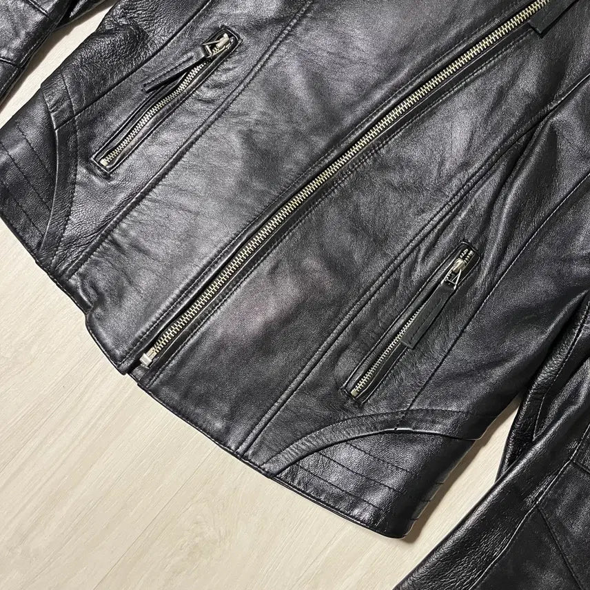 [BUNJANG] ROBO High-Neck Lambskin Jacket / ROBO . 하이넥 램스킨 자켓
