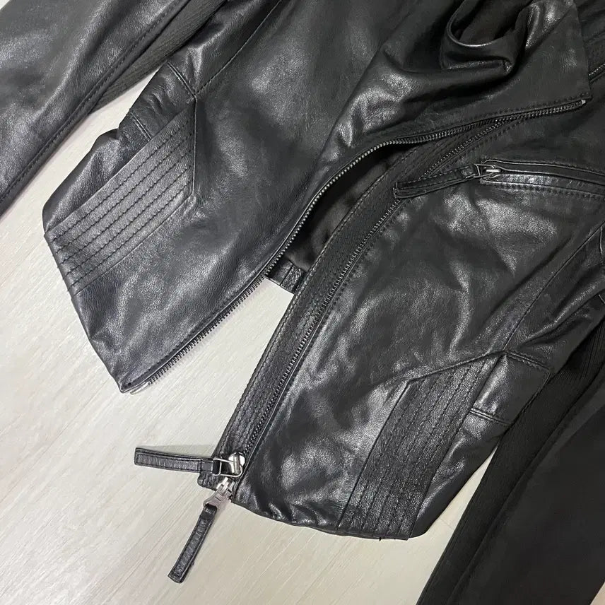 [BUNJANG] OBZEE Drape Lambskin Jacket / OBZEE . 드레이프 램스킨 자켓