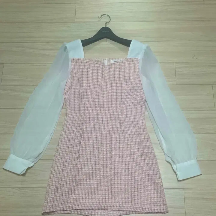 [BUNJANG] Attrangs Tweed Dress Pink / 아뜨랑스 트위드 원피스 핑크(새상품)