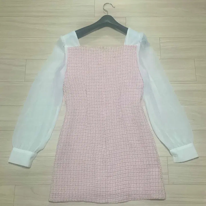 [BUNJANG] Attrangs Tweed Dress Pink / 아뜨랑스 트위드 원피스 핑크(새상품)