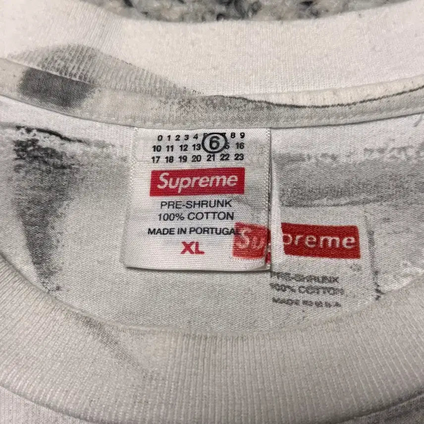 [BUNJANG] 슈프림 X MM6 메종마르지엘라 박스로고 티셔츠 XL / 슈프림 X MM6 메종마르지엘라 박스로고 티셔츠 XL