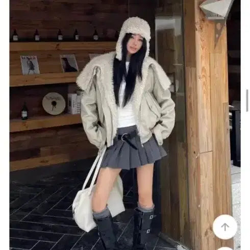 [BUNJANG] Fur Leather Jacket / 퍼 레더 자켓