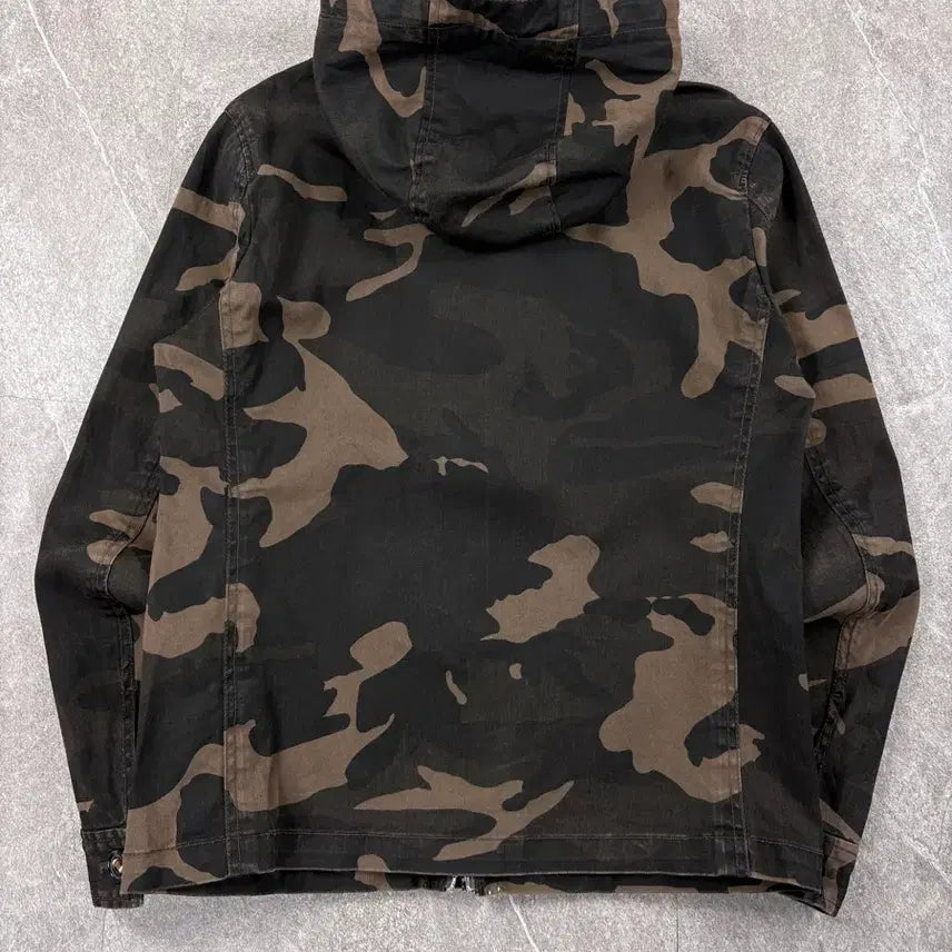 [BUNJANG] BEAMS Camouflage Hooded Jacket / BEAMS 카모플라쥬 후드 자켓