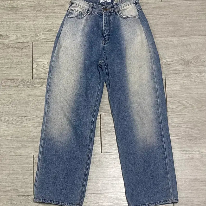 [BUNJANG] Wide Denim Pants Light Blue / 와이드 데님 팬츠 연청