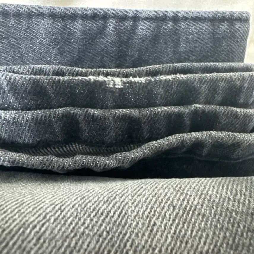 [BUNJANG] Low Rise Bootcut Denim Black Jeans / 로우라이즈 부츠컷 데님 흑청