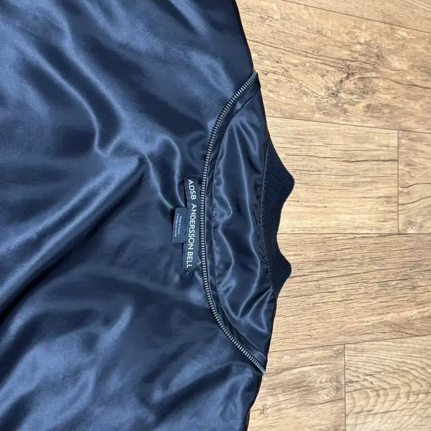 [BUNJANG] Andersson Bell Mesh Sleeve Bomber Jacket (Black, L) / 앤더슨벨 메쉬 슬리브 블랙 봄버 자켓 L사이즈