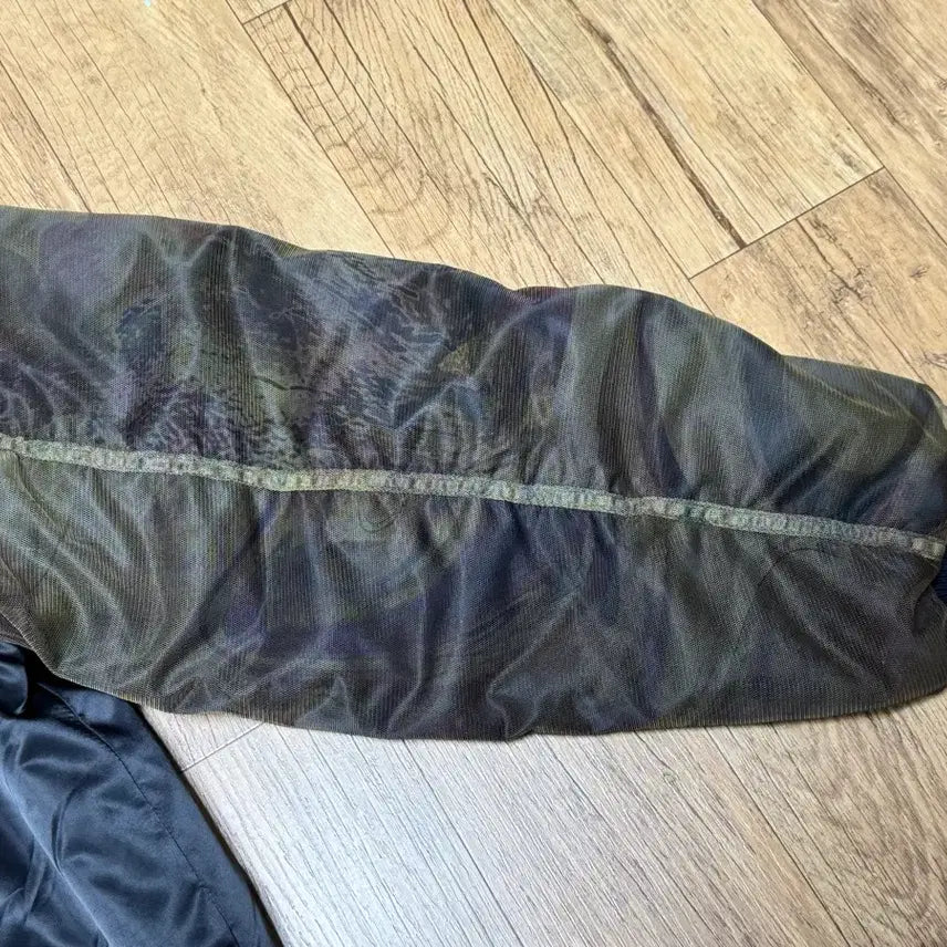 [BUNJANG] Andersson Bell Mesh Sleeve Bomber Jacket (Black, L) / 앤더슨벨 메쉬 슬리브 블랙 봄버 자켓 L사이즈