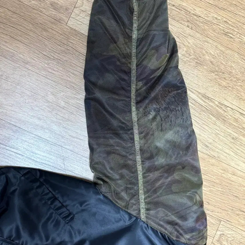 [BUNJANG] Andersson Bell Mesh Sleeve Bomber Jacket (Black, L) / 앤더슨벨 메쉬 슬리브 블랙 봄버 자켓 L사이즈