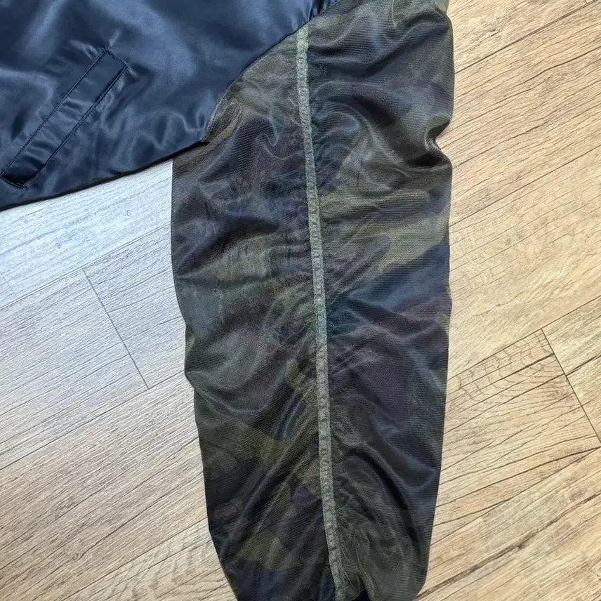 [BUNJANG] Andersson Bell Mesh Sleeve Bomber Jacket (Black, L) / 앤더슨벨 메쉬 슬리브 블랙 봄버 자켓 L사이즈