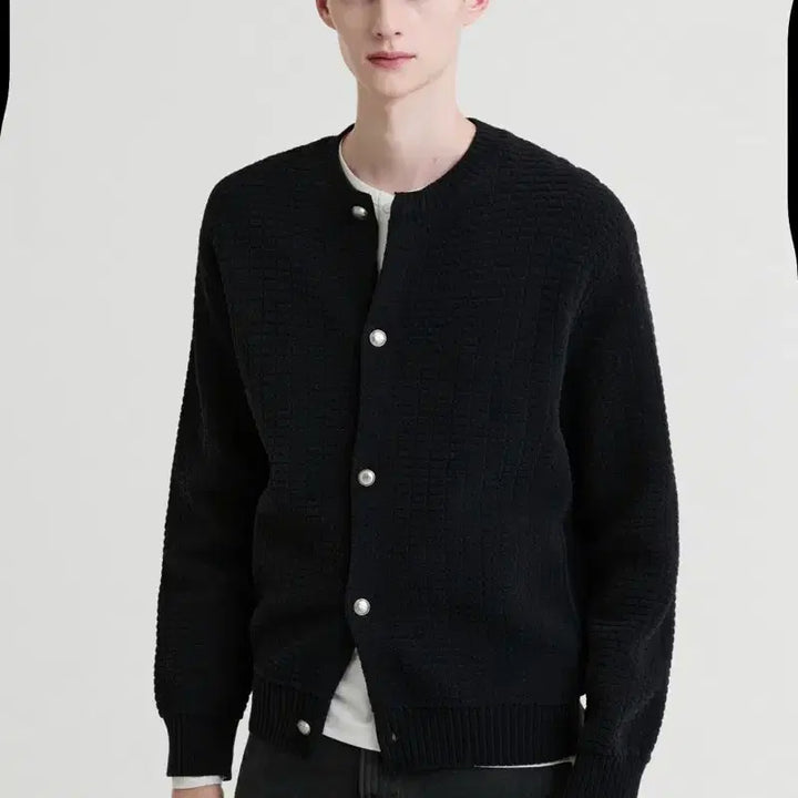 [BUNJANG] Time Homme Textured Knit Cardigan / 타임옴므 텍스처 니트 가디건 새상품 100
