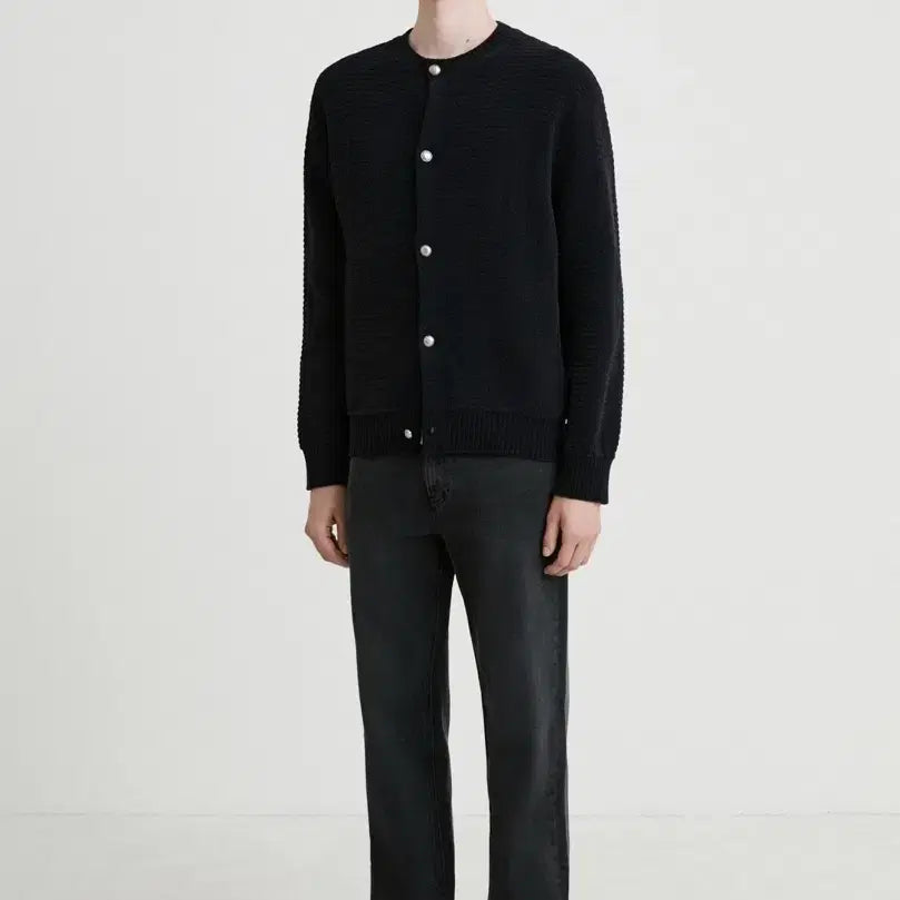 [BUNJANG] Time Homme Textured Knit Cardigan / 타임옴므 텍스처 니트 가디건 새상품 100