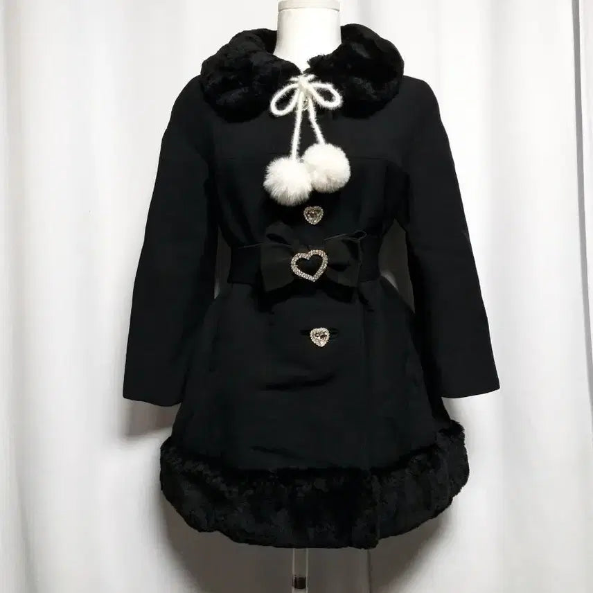 [BUNJANG] Jirai Kei Padded Coat Belt Set / 양산형지뢰계 패딩코트 벨트세트 스나계