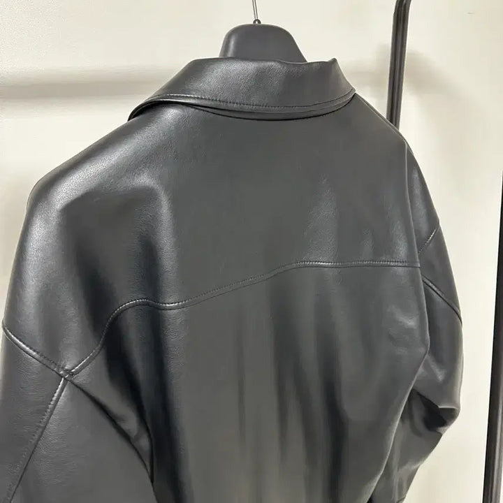 [BUNJANG] Sperone Fox Leather Oversized Single Jacket XL / 스페로네 폭스 레더 오버핏 싱글자켓 XL