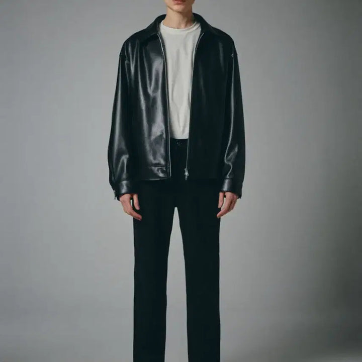 [BUNJANG] Sperone Fox Leather Oversized Single Jacket XL / 스페로네 폭스 레더 오버핏 싱글자켓 XL