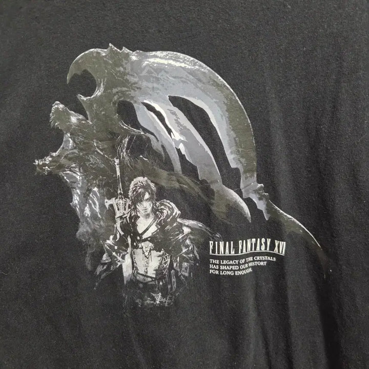 [BUNJANG] Uniqlo Final Fantasy 35th Anniversary T-Shirt (Black, L) / Uniqlo 파이널 판타지 35주년 반팔 티셔츠 L(100)