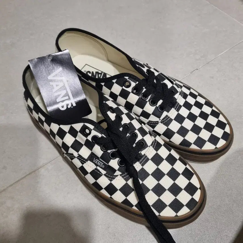 [BUNJANG] Vans Checkerboard Sneakers US 8 / 반스 체커보드 새상품 US8