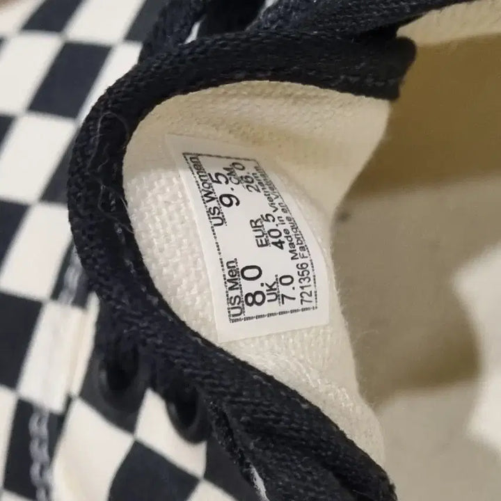 [BUNJANG] Vans Checkerboard Sneakers US 8 / 반스 체커보드 새상품 US8