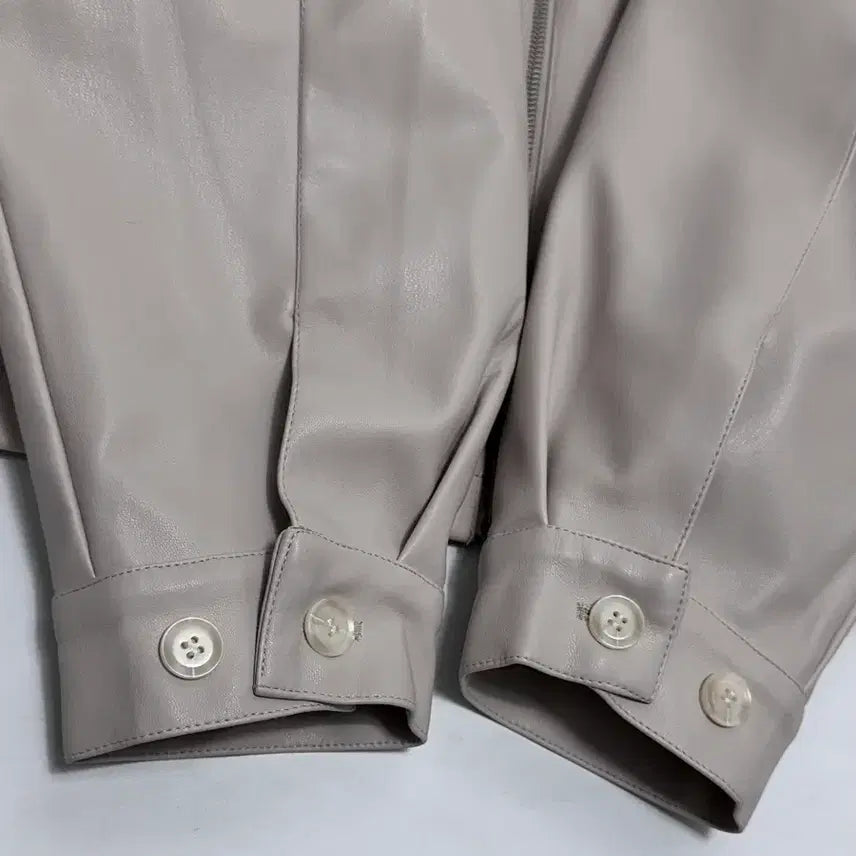 [BUNJANG] Ironic Porno Two-Way Collar Vegan Leather Jacket / 아이러니포르노 투웨이 카라넥 비건레더 자켓 (공용