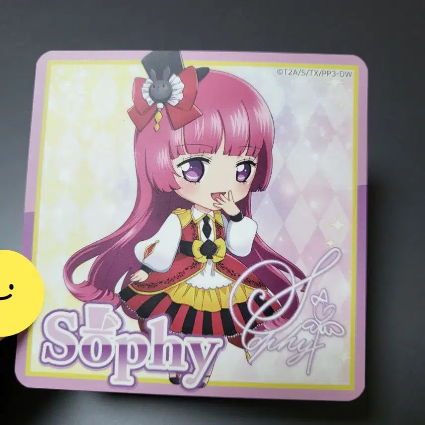 [BUNJANG] Pripara Sophie Hanbok Signed Coaster Postcard / 한국한정 한복 소피 사인 코스터 엽서 프리파라