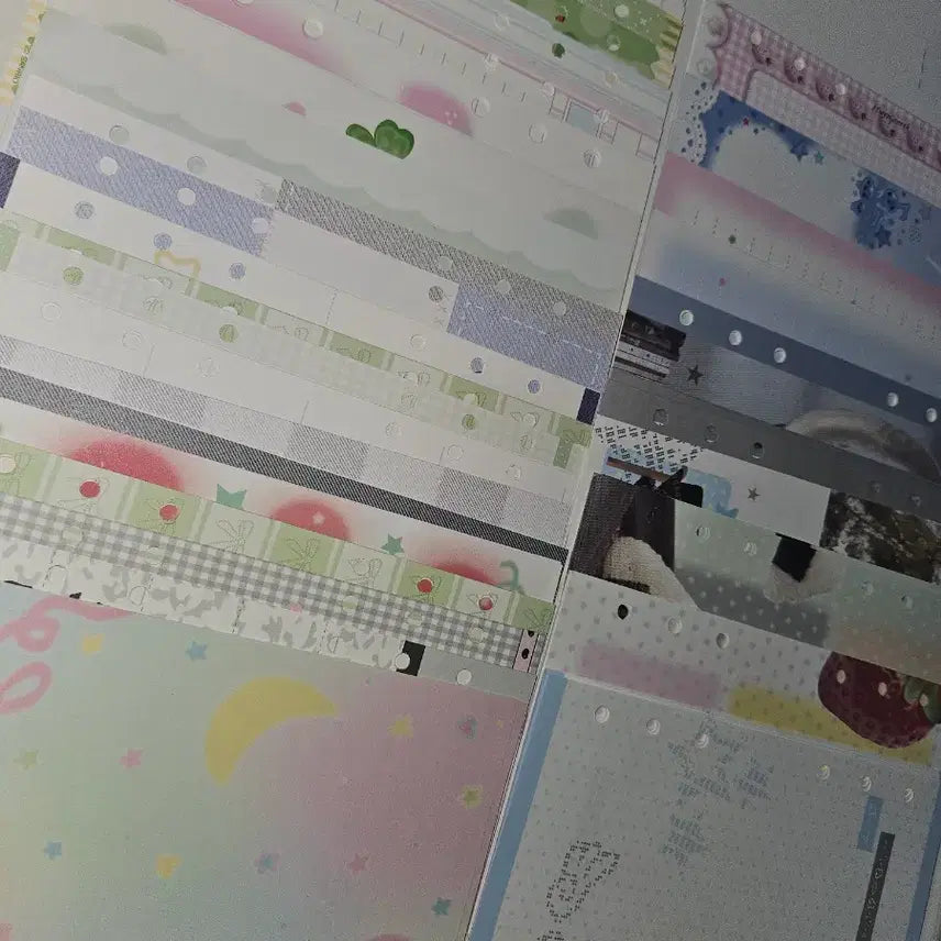 [BUNJANG] Assorted A6 Diary Inserts Bundle Set / 다꾸 A6 다이어리 속지 소분 101장 일괄