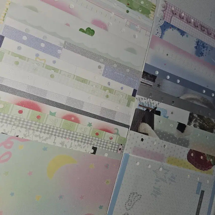 [BUNJANG] Assorted A6 Diary Inserts Bundle Set / 다꾸 A6 다이어리 속지 소분 101장 일괄