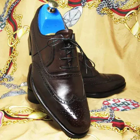 [BUNJANG] A. Testoni Black Label Calfskin Wingtip Oxford Shoes / 이태리명품 아테스토니 블랙라벨 카프스킨 윙팁 옥스포드 250 255