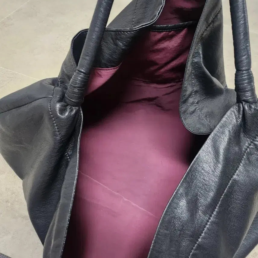 [BUNJANG] Leather Hobo Bag / 가죽호보백
