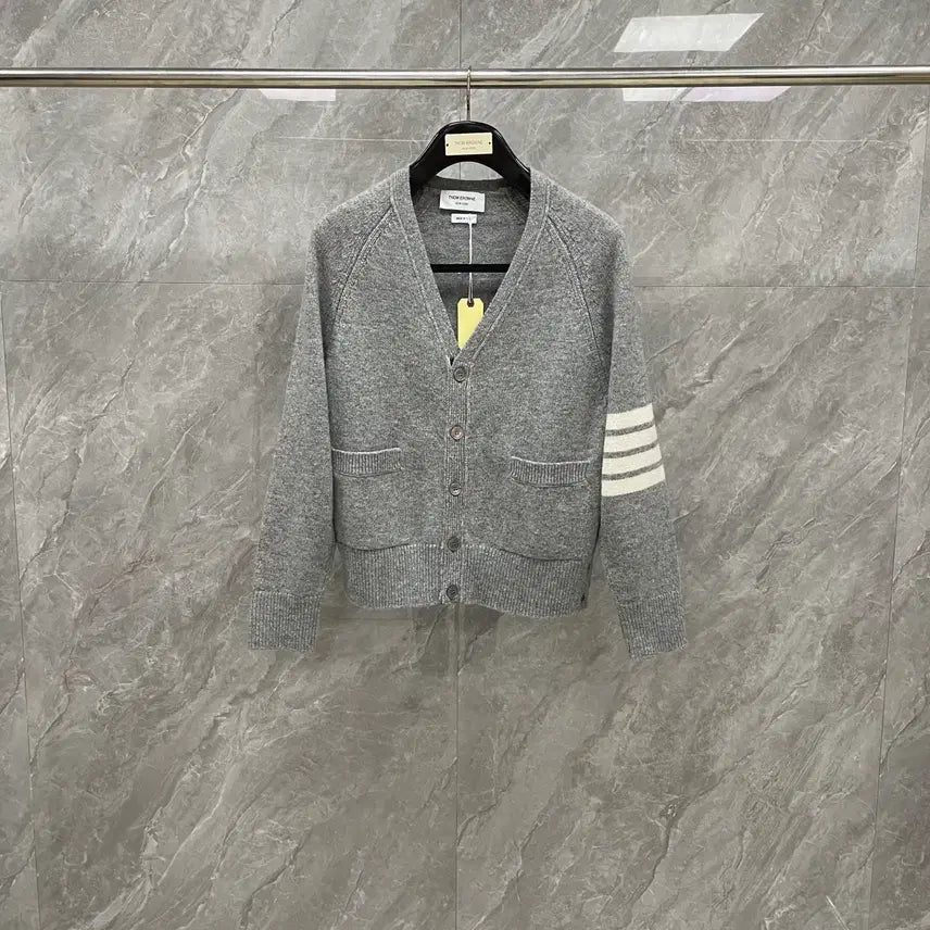 [BUNJANG] Thom Browne 4-Bar Knit Cardigan (Unisex) / 톰브라운 4바 니트 가디건 남녀사이즈 울 봄