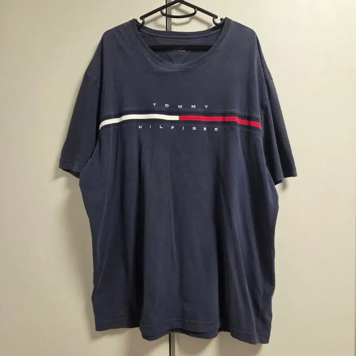 [BUNJANG] Tommy Hilfiger Navy Cotton T-Shirt / Tommy Hilfiger 반팔 티셔츠 2XL(110)