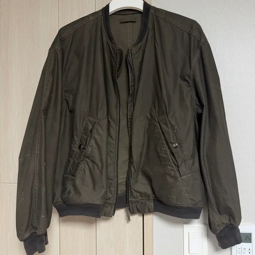 [BUNJANG] Polytelu Light Ma-1 Bomber Olive XL / 폴리테루 라이트 마원 봄버 올리브 4