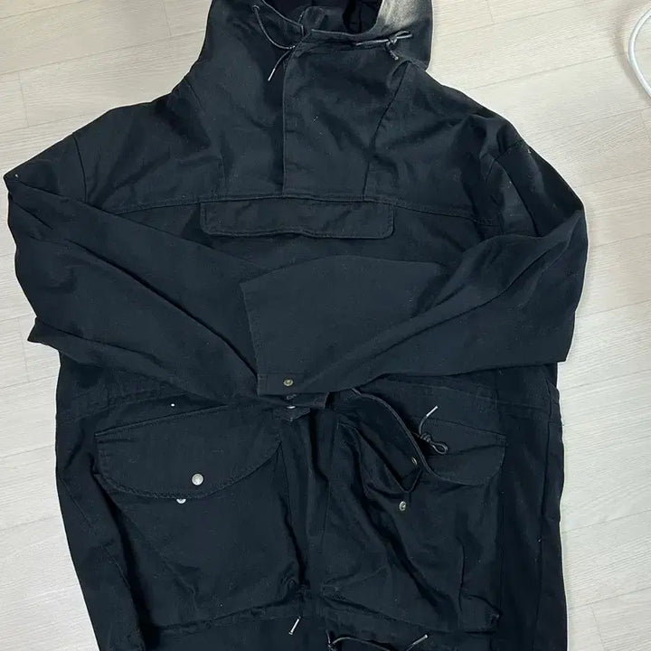 [BUNJANG] Uniform Bridge Hooded Anorak Jacket Black / [L]유니폼브릿지 후드 아노락 블랙